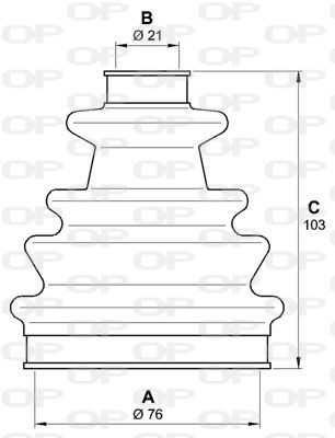 OPEN PARTS Комплект пылника, приводной вал SJK7010.00